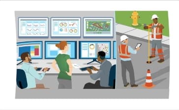 Animation of office/ construction site