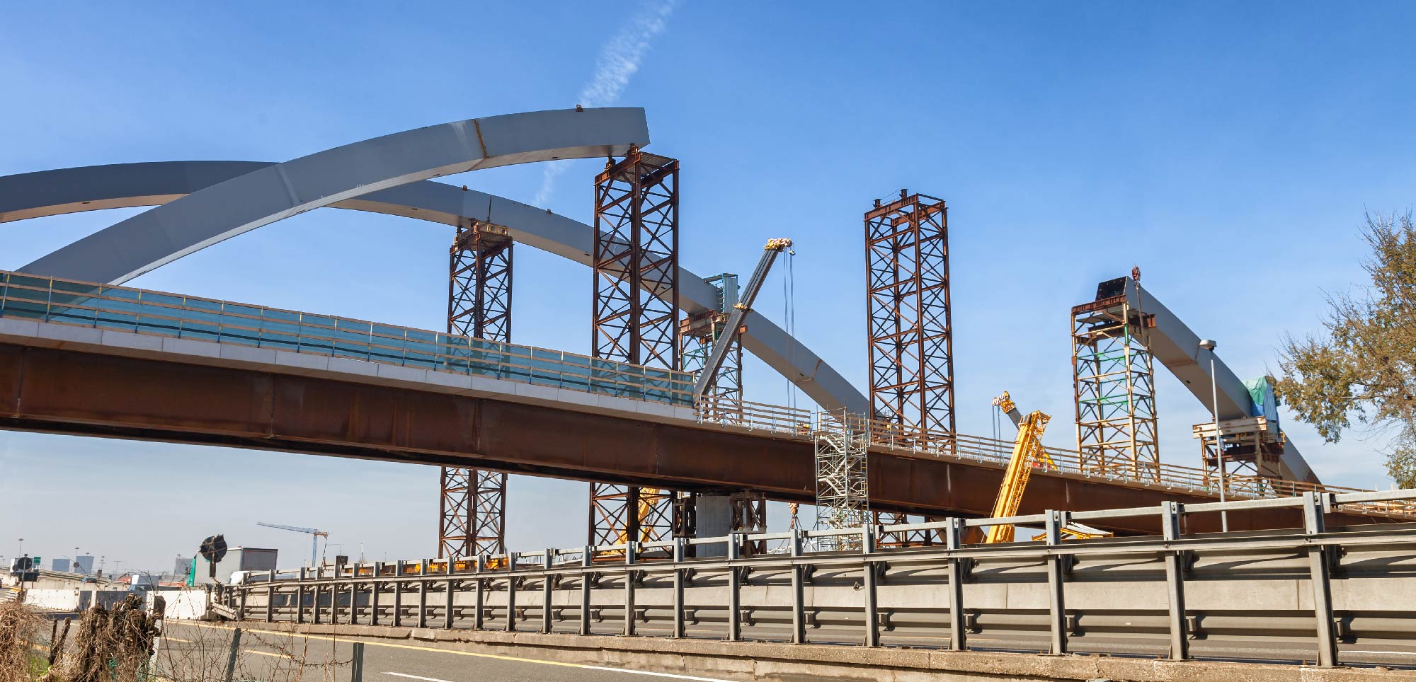 bridge under construction mid planning stage