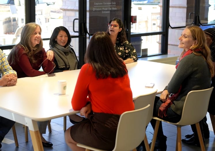 People sitting around a table