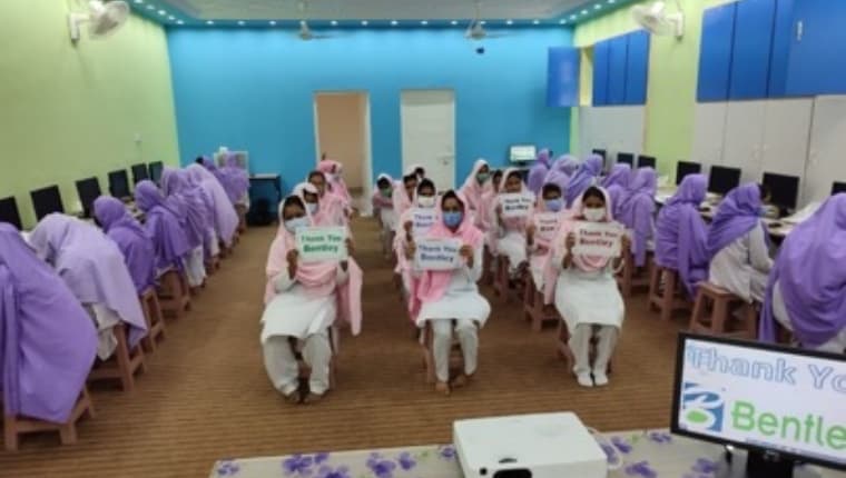 Women in Punjab in a classroom