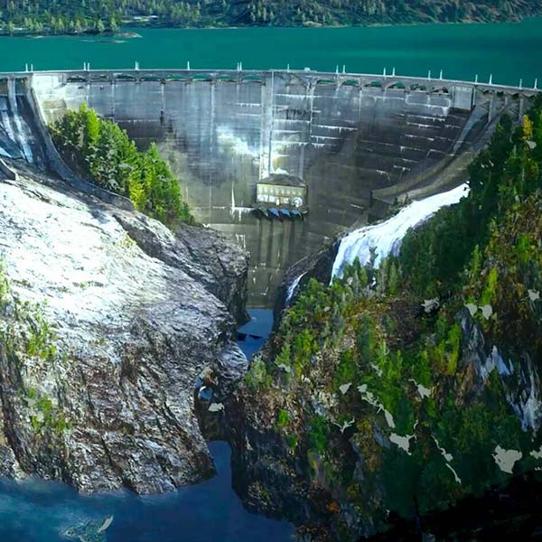 Diablo dam reality modeling image