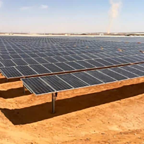Solar panel farm