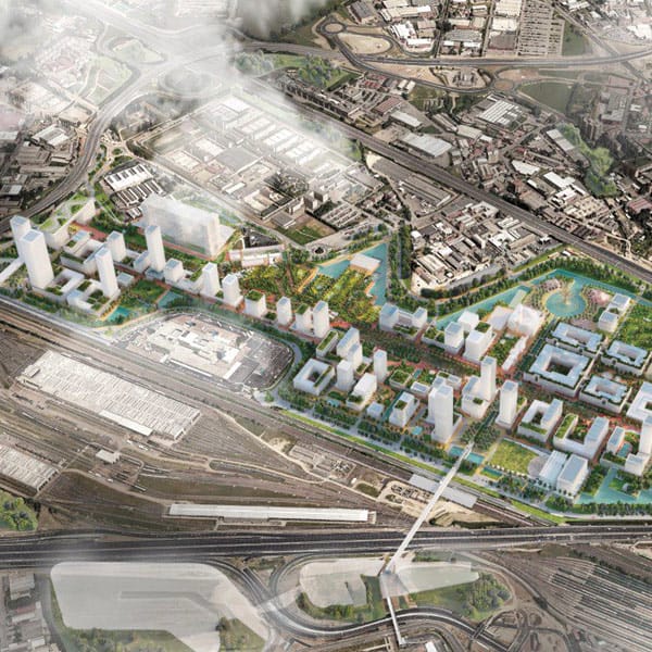 overhead view of Milano Innovation District (MIND) | Bentley Systems | Infrastructure Engineering Software Company overhead view of Milano Innovation District (MIND)