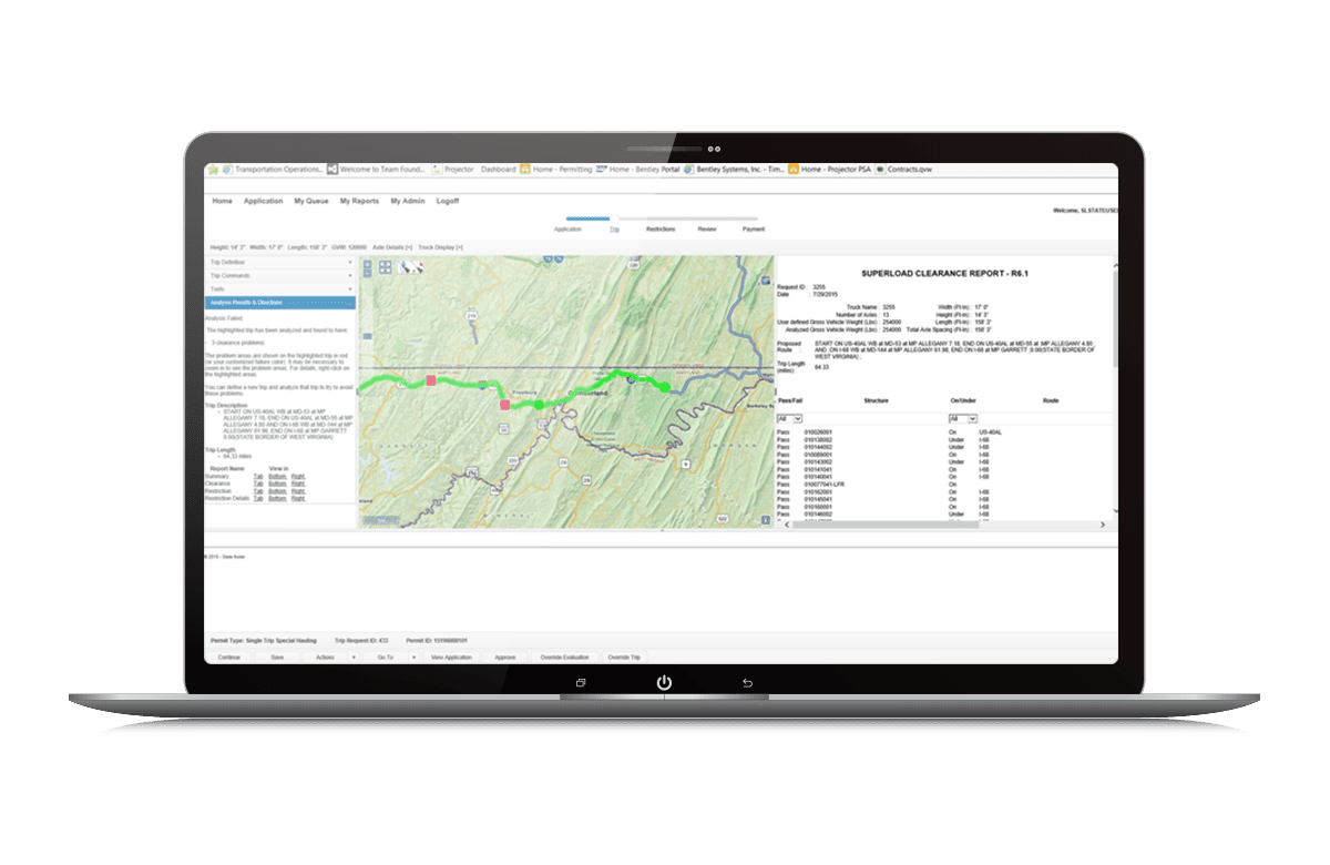 SUPERLOAD automate screen