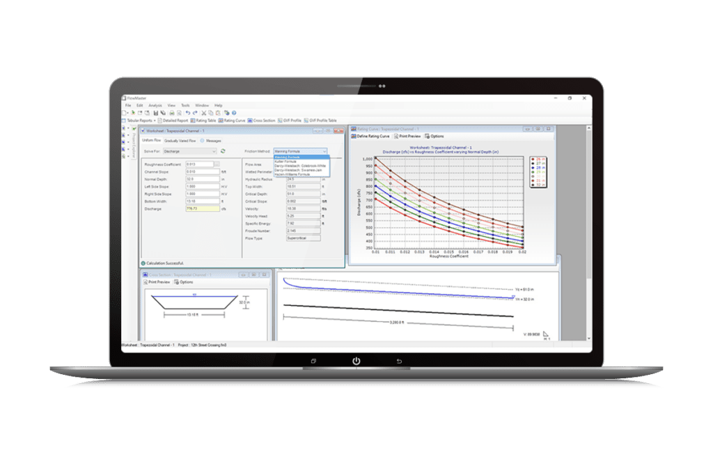 OpenFlows FlowMaster Computer Software Screen Mockup