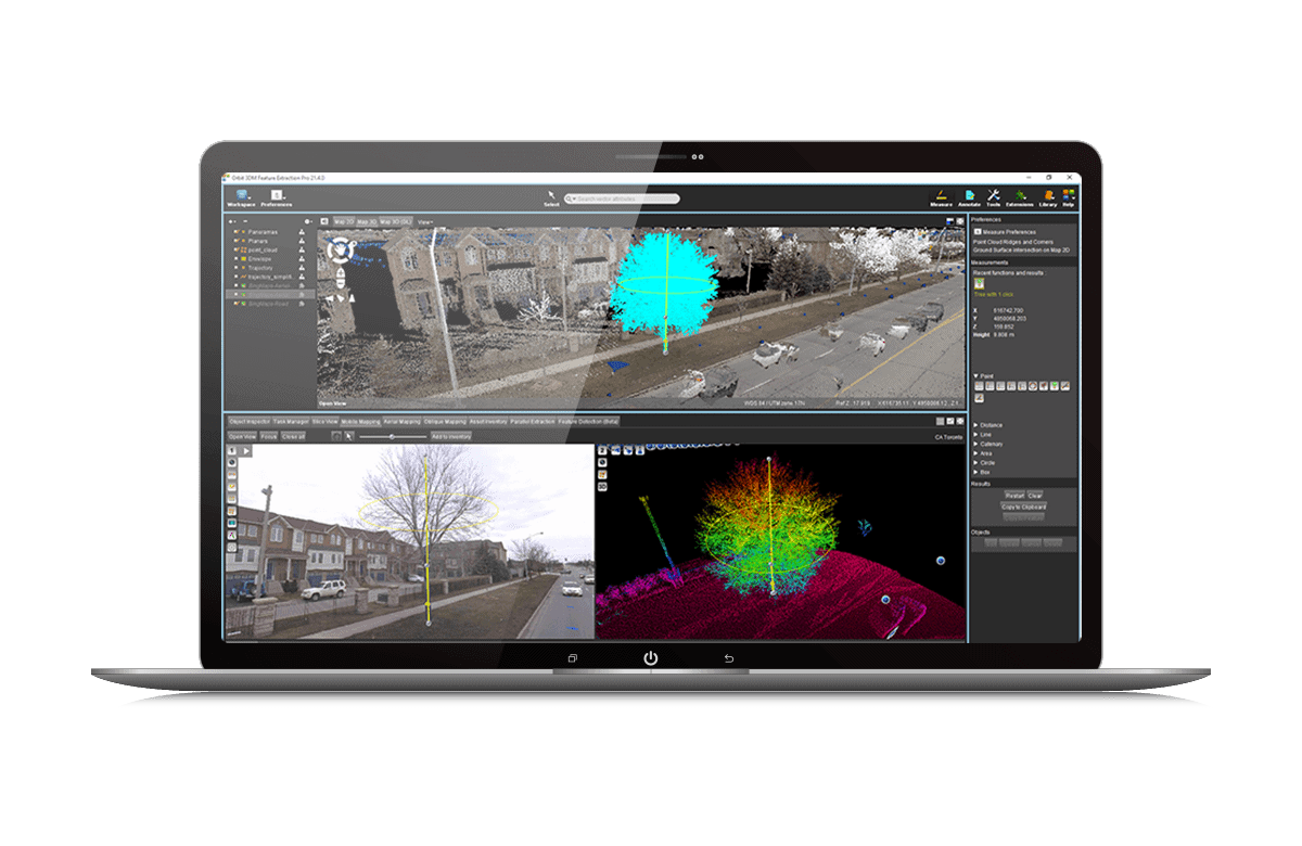 Orbit 3DM Feature Extraction Software Screen Mockup