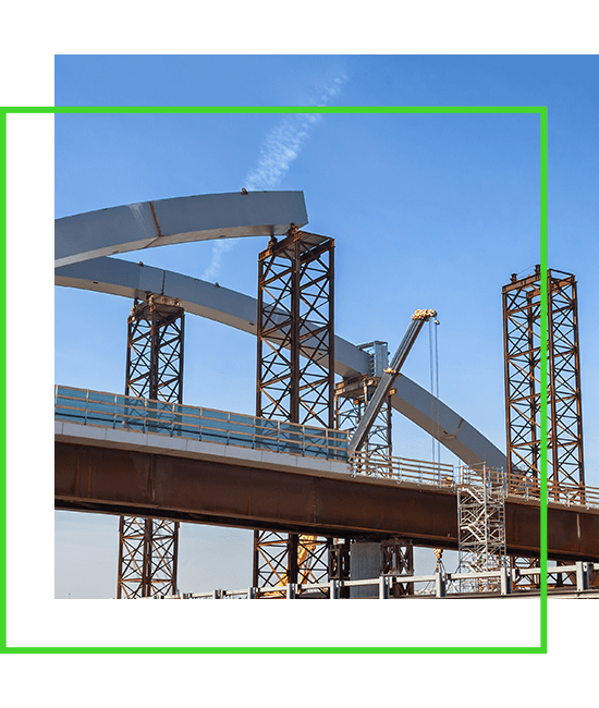 bridge under construction mid planning stage | Bentley Systems | Infrastructure Engineering Software Company bridge under construction mid planning stage