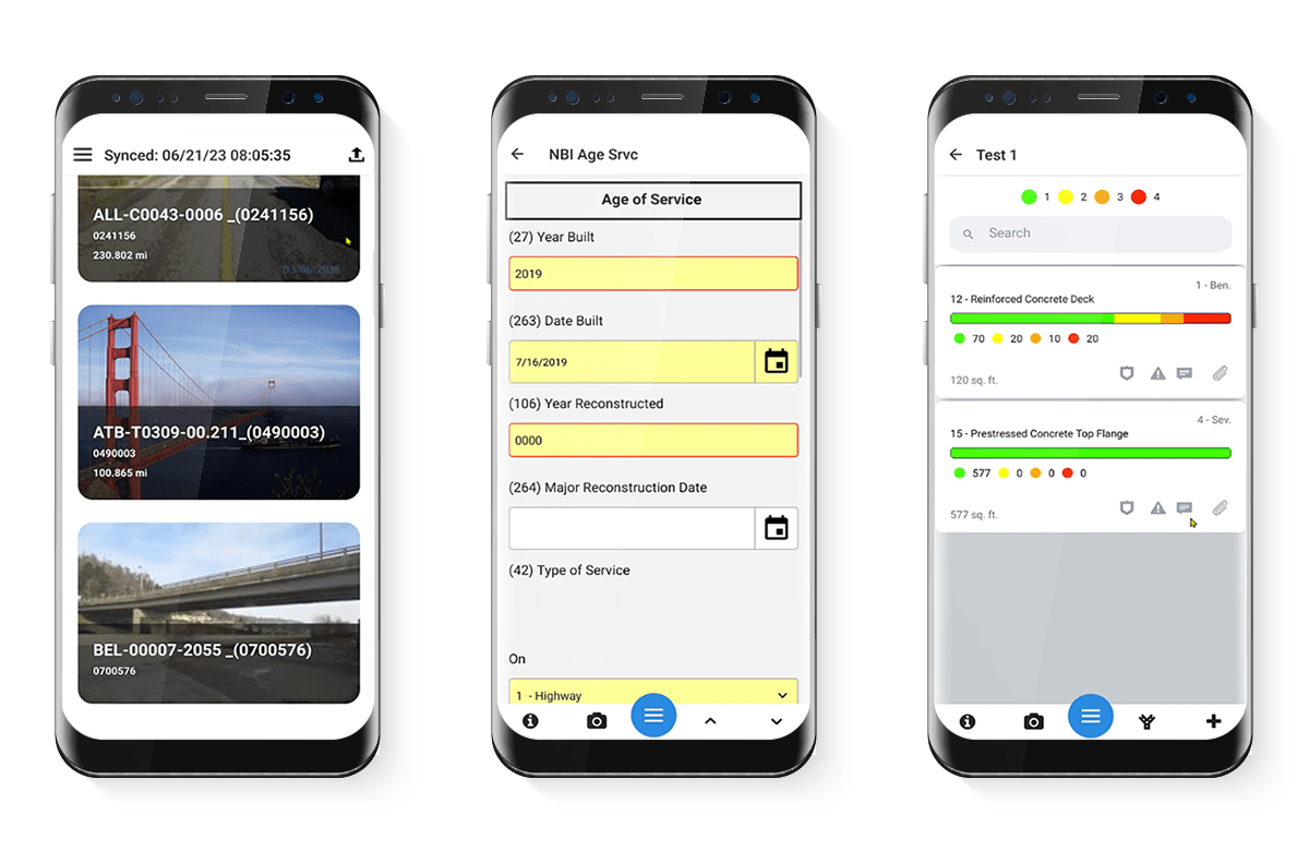 streamline assetwise inspections software mockup in mobile phone screen