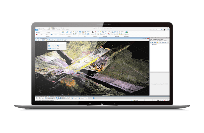 Computer screen of ContextCapture Editor showing bridge model