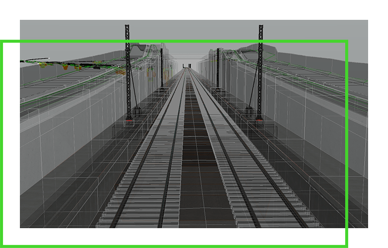 software rendering of new rail system