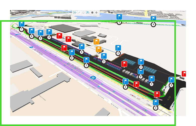 screenshot of software workflows for engineering project